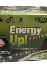 Weider Victory Endurance Energy Up! + Caffeine product box, 24 x 40g, for instant energy boost during workouts.